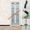 Meikejie folding door titanium magnesium aluminum alloy glass bathroom kitchen balcony partition hanging rail door simple customization white 638