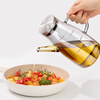 Home KATEI STORY Japanese glass oil pot leak-proof oil bottle kitchen household non-sticking oil seasoning soy sauce vinegar oil stainless steel transparent glass oil pot - pouring oil pot 600ml