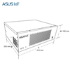 ASUSUITRAHOT industrial computer brand new ASUS industrial computer EB-ITX-B industrial computer 2U wall-mounted mini office host compact multi-serial port can replace Advantech industrial computer EB-ITX-B/i3-10100 8G memory/256GSSD