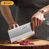 Shibazizuo Xinjiang delivery hotel commercial chef's special kitchen knife Sanhe steel wide-face chopping knife all-steel one-piece kitchen knife 1# chopping knife chef's all-steel one-piece