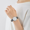 Citizen (CITIZEN) Japan direct mail Citizen watch Q996-304 overseas version pointer type waterproof leather strap watch white/black Japan direct mail