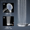 Jomoo new shower head shower water heater shower head bathroom adjustable shower water booster top spray strong encryption 5-speed gray large panel shower 999% air booster single shower head