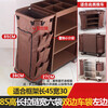 Hotel linen cart bag room work cart linen bag service cart cleaning storage hanging bag canvas rag bag 70 high double-sided cart bag brown iron buckle