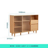 Lin's home sideboard narrow side wall integrated storage cabinet living room tea cabinet ultra-narrow cabinet Lin's Wood Industry UB3T