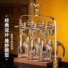 MARTIGUES light luxury two-liang wine pot, white wine cup, home-feeling Jinshan gold foil wine divider and wine set, transparent style 10 pots, 10 cups + gold deer rack