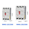 People's Electrical Appliances CM1 plastic case circuit breaker RMM13P125A160A250A main switch 4P400A630 air switch 1000A 4p