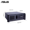 ASUSUITRAHOT industrial computer The new ASUS industrial computer EBE-4U industrial computer host computer visual inspection 5PCIE supports 3 display server desktop host can replace Advantech industrial computer EBE-4U/Q670EA/I5-12400 16G memory/512G solid state + 2T machinery*2