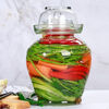 Lead-free glass pickle jar household thickened sealed container sealed jar pickling bottle jar sealed jar pickled container thickened 5 catties (with inner cover) transportation damage guaranteed