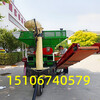 Wen Yijia forklift feeding corn threshing machine large fully automatic threshing machine with high output and high efficiency self-propelled threshing wine red
