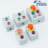High quality button control box with switch protective cover start and stop control box remote operation fan indicator light free shipping four holes double row red and green indicator light + red and green button AG box
