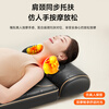 AUX home full body massage cushion recliner chair shoulder and cervical spine massager waist and back electric kneading mattress fully automatic multi-functional massager practical birthday gift for father and mother Supreme version - gray neck, shoulder, waist, legs and feet full kneading + vibration moxibustion hot compress