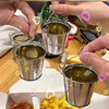 Fat Donglai same style bucket wine cup Douyin same style creative small party dish wine barrel party mini small iron barrel beer party bucket cup six person carnival game pack 6 pcs