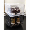 Raft core acrylic shoe box magnetically transparent transparent household shoe storage box dust-proof and oxidation-proof thickened space shoe rack shoe cabinet front door double magnetic suction multiple pieces more cost-effective transparent black 1 pack 48 size high-top shoes