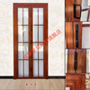 Meikejie folding door titanium magnesium aluminum alloy glass bathroom kitchen balcony partition hanging rail door simple customization white 638