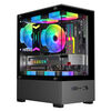 Nine-tailed fox sea view room column-free MINI computer case desktop double-sided glass side see-through/support MATX motherboard/120 water cooling T09 column-free MINI sea view room black empty box