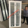 Meikejie folding door titanium magnesium aluminum alloy glass bathroom kitchen balcony partition hanging rail door simple customization white 638