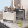 Yweel knife holder storage rack milk white kitchen knife holder countertop chopstick cage integrated storage rack wall-mounted knife holder