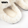 Brutalist Home (tbh) artificial wool lamb slippers winter indoor home shoes can be worn outside couple shoes 38-39