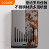 Cobbe kitchen knife holder multi-functional storage rack for kitchen knives wall-mounted chopstick tube chopstick cage stainless steel integrated storage gun gray knife holder