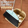 Poke household thickened stainless steel large and small dustpan single garbage shovel bucket broom can be hung with dustpan integrated stainless steel garbage bucket gray