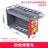Triuside commercial barbecue truck, frying pan, Teppanyaki, mobile stall, mobile oven stall, roadside stall, snack truck, carbon grill + frying, door-added vehicle