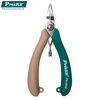 Baogong (Pro sKit) Elegant green and brown contrasting color needle nose pliers Electrician's pliers 6-inch labor-saving industrial grade multi-functional wire pliers PM-268B