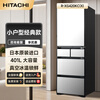 Hitachi (HITACHI) 401L zero-embedded French multi-door refrigerator for home use, vacuum preservation, automatic ice making, rapid freezing and refrigeration, intelligent power saving R-XG420KC crystal mirror