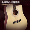 Mann Musical Instruments Folk Guitar Beginner Acoustic Guitar 41-inch Children's Entry Guitar Boys and Girls Travel Instrument