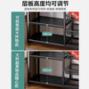 German kitchen rack floor-standing multi-layer vegetable storage rack household multi-functional sundries rack snack storage rack 3 mesh baskets + 4 layers carbon steel black 80*32*108