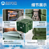 Rotational molding trolley box supply unit equipment box material box military green material box outdoor portable material box rotational molding trolley box 600*500*450