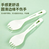 SHUANG YU disposable forks and spoons 50 pieces individually packed corn-based plastic spoons and cutlery fruit cake ice cream forks and spoons