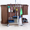 Hotel linen cart work cart multifunctional trolley linen cart cleaning hanging mop cleaning cart bag service cart (with mop rack) labor-saving static thickening (for ceramic tiles) including tool box
