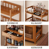 Laimeihui Chinese Bogu rack tea cabinet tea room storage rack display cabinet storage tea table side cabinet Duobao Pavilion tea ornaments reinforced and bold simple style - second floor 35cm long