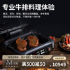 LZJV German imported quality electric griddle, fully automatic steak frying machine, high temperature oven, multi-functional cooking pot, Teppanyaki Western food equipment, black 220V version