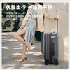Hilton Luggage Women's Large Capacity Trolley Case Universal Wheel Male Student Suitcase Password Box Gray 20 Inch International Standard Boarding Case