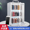 Mobile phone box storage box mobile phone storage box aluminum alloy with lock student wall hanging employee company meeting mobile phone storage box mobile phone storage cabinet 60-bit mobile phone safe box silver