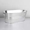 He Jiagong ice bucket iron bucket galvanized iron ice bucket large 15L ice bucket spit wine bucket ktv oval old bucket summer