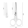 Muji Style Portable Handmade Scissors Xiaohongshu Same Style Student Dormitory Account Cutting Mini Utility Knife Protective Case Simple White Scissors 3 Pairs Free Protective Cover