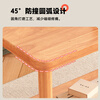Ruoju coffee table shelf imported rubber wood small solid wood living room bedside cabinet 0.6m*0.4m BJ-02