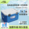 Bingtu New Product Insulated Box Large Capacity Ice Commercial Stall Cold Chain Transport Box Refrigerated Outdoor Camping Fresh Box Blue 50L Long-term Cold Keeping Free 1 750ML Ice Box