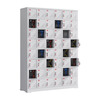 Electric tool charging cabinet gray and white construction site power distribution storage cabinet construction site electric wrench charging box flat charging cabinet 15-door charging cabinet (key to open the door)