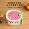 Home easy multi-functional drain basket kitchen household fresh-keeping bowl vegetable and fruit basket folding handle filter water washing basket strawberry powder