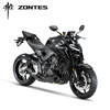 ZONTES2025 new 703R 699CC three-cylinder water-cooled motorcycle (shipped within 45 days after payment) black gray