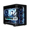 95% new CoolerMaster elite Temple 600 black ATX ocean view case integrated curved glass no columns/supports 360 water cooling/Type-c
