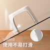 Lazy corner thickened non-slip plastic stool can be stacked for home bathroom non-slip stool simple foot-stepping small stool off-white