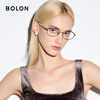 BOLON Tyrannosaurus glasses Yang Zi's same style optical glasses retro cat's eye titanium frame myopia glasses old money style men's and women's style BB7000 Yang Zi Zhang Xiaowan's same style B90 bright silver single frame