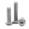 Jingxuan 304 stainless steel beveled large flat head hexagonal screw beveled flat round head bolt splint screw M6M8M10 3 5 50 pieces