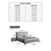 Jiangmu Senge Light Luxury Children's Bed Boy 1.2m Small Apartment Modern Simple Girl 1.35m Teenager 1.5m Full Edge Leather Bed (Luxury Edition) Bed + 4D Spine Protective Latex Mattress 1.2x2.0 Frame Can be customized 1.9 long