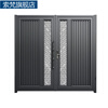 Suofan Aluminum Art Villa Courtyard Gate Aluminum Alloy Wall Garden Door Rural Self-Built House Yard Electric Double Opening Sliding Door 3.0 Aluminum Art Double Door