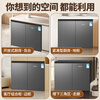 MESG horizontal refrigerator double-door household fully embedded frequency conversion first-level energy efficiency computer temperature-controlled air-cooled frost-free undercounter kitchen cabinet 228 liters household large capacity short refrigerator high-end model/obsidian black/ultra-thin table-embedded dual-purpose/deep cooling quick freezing/first-level frequency conversion